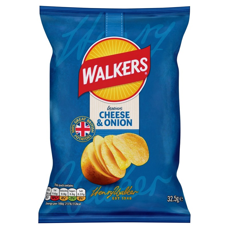 Walkers Crisps Cheese & Onion 32.5g