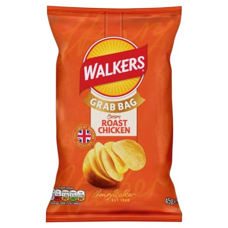 Walkers Crisps Grab Bag Roast Chicken 45g