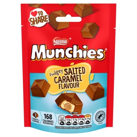 Munchies Fudgey Salted Caramel Pouch 97g