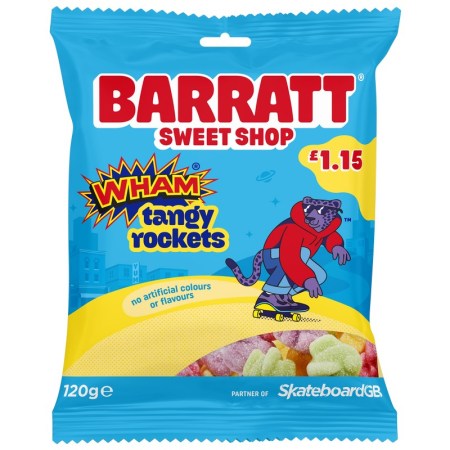 Barratt Sweet Shop Wham Tangy Rockets 120g £1.15*