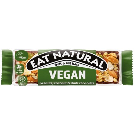 Eat Natural Vegan Peanuts Coconut & Dark Chocolate 40g
