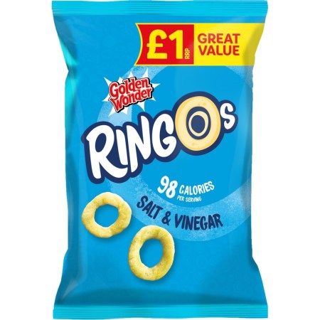 Golden Wonder Ringos Salt & Vinegar 40g £1*