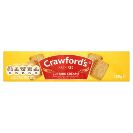 McVities Tasties Custard Creams 150g