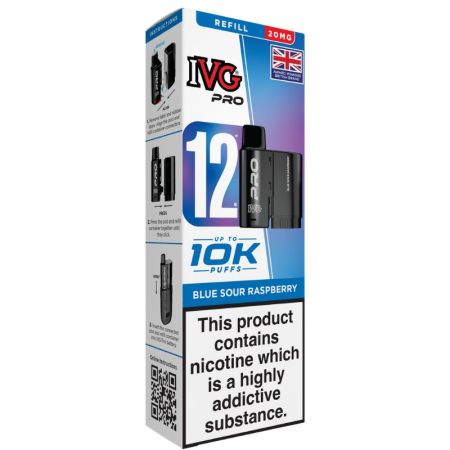 IVG Pro 12 Pod Refill Blue Sour Raspberry – Grapevine Guernsey
