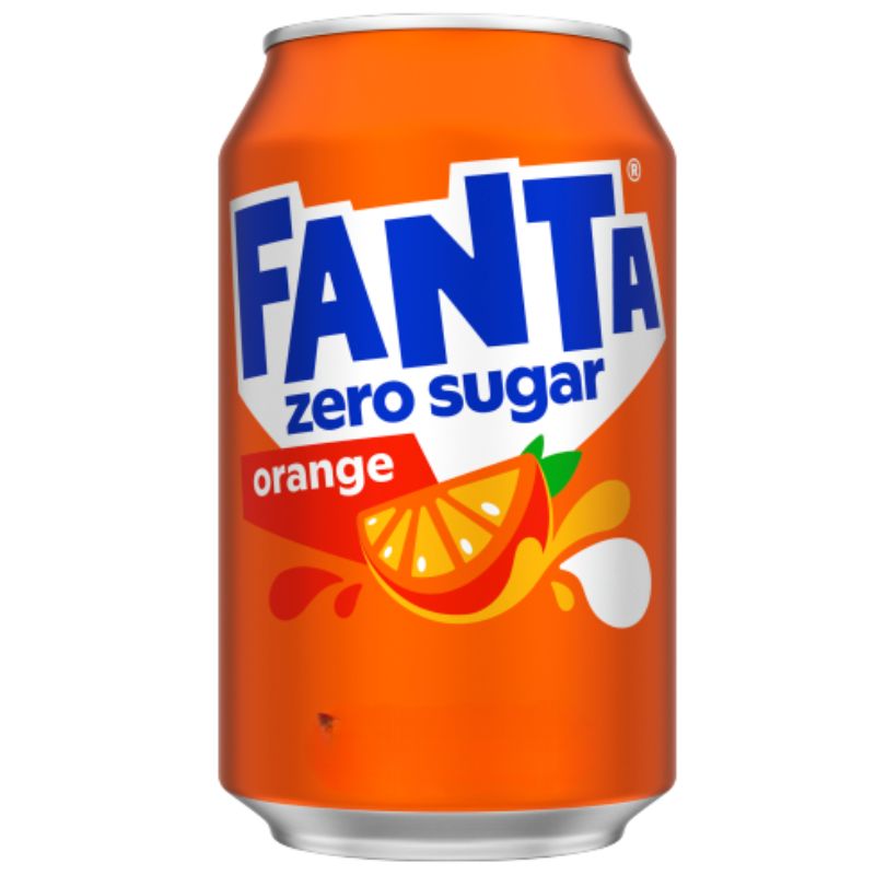Fanta Zero Sugar Orange Can 330ml