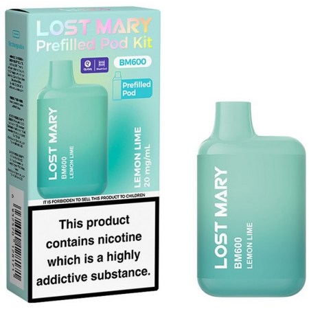 Lost Mary BM600 Prefilled Vape Kit Lemon Lime