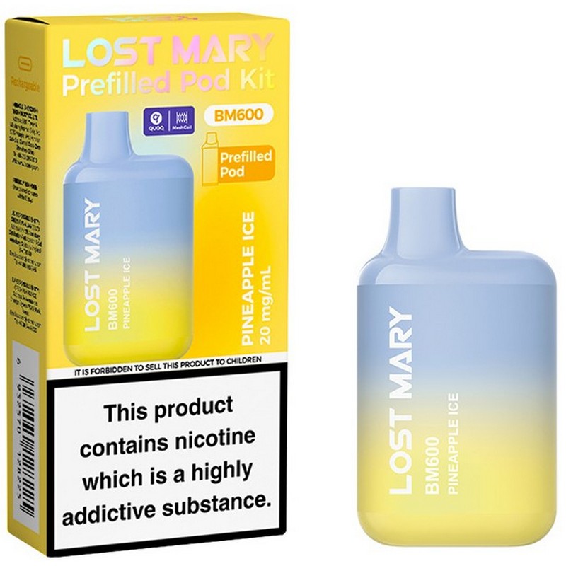 Lost Mary BM600 Prefilled Vape Kit Pineapple Ice