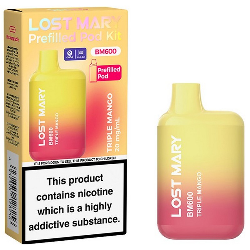 Lost Mary BM600 Prefilled Vape Kit Triple Mango