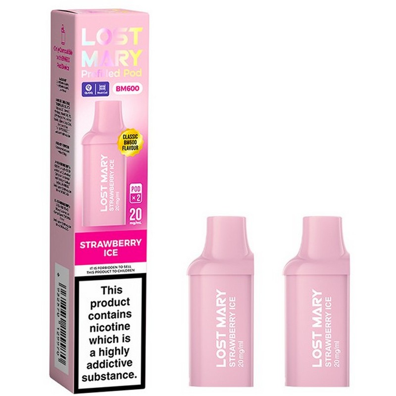 Lost Mary BM600 Pod Refill 2 Pack Strawberry Ice