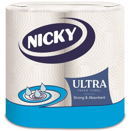Nicky Kitchen Towel 3-Ply Ultra 2 Roll