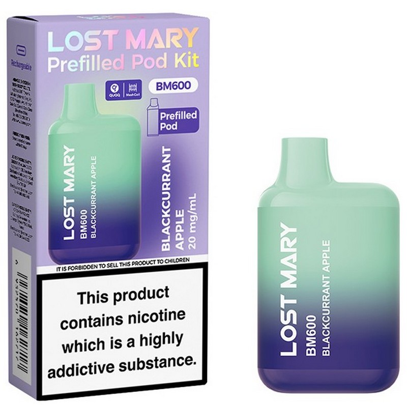 Lost Mary BM600 Prefilled Vape Kit Blackcurrant Apple
