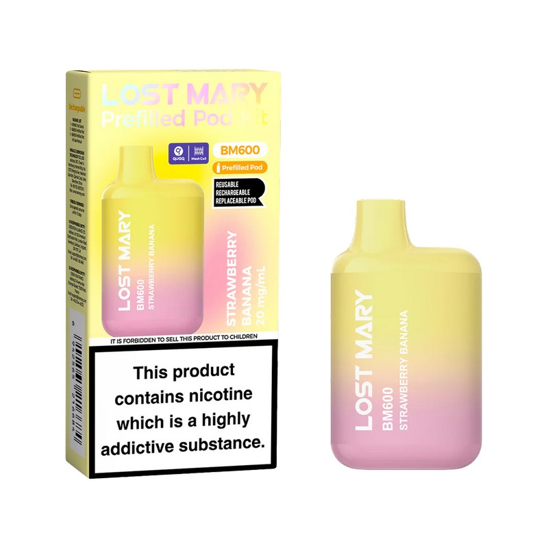 Lost Mary BM600 Prefilled Vape Kit Strawberry Banana