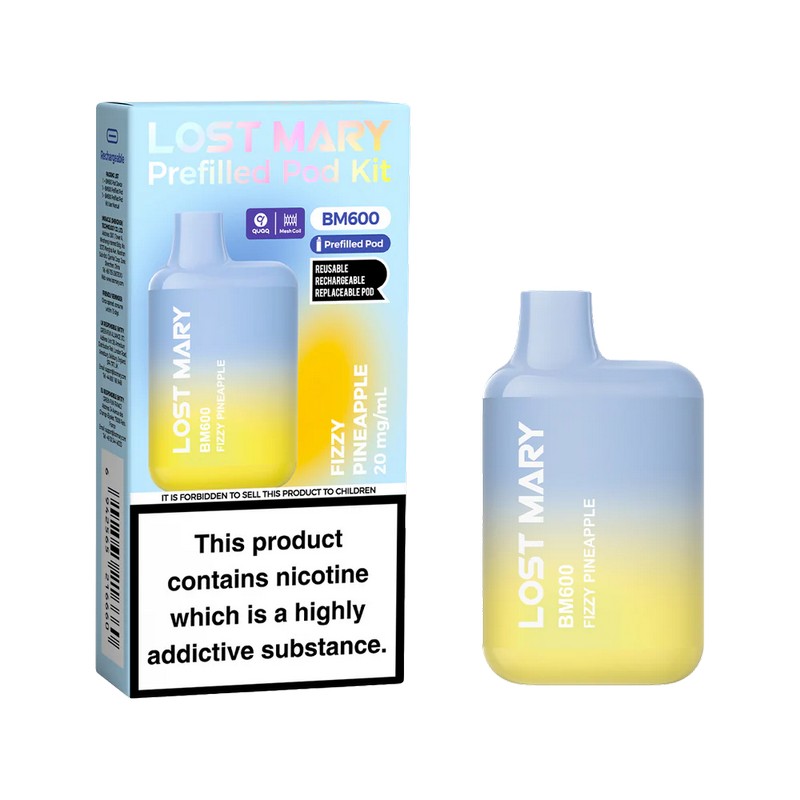 Lost Mary BM600 Prefilled Vape Kit Fizzy Pineapple