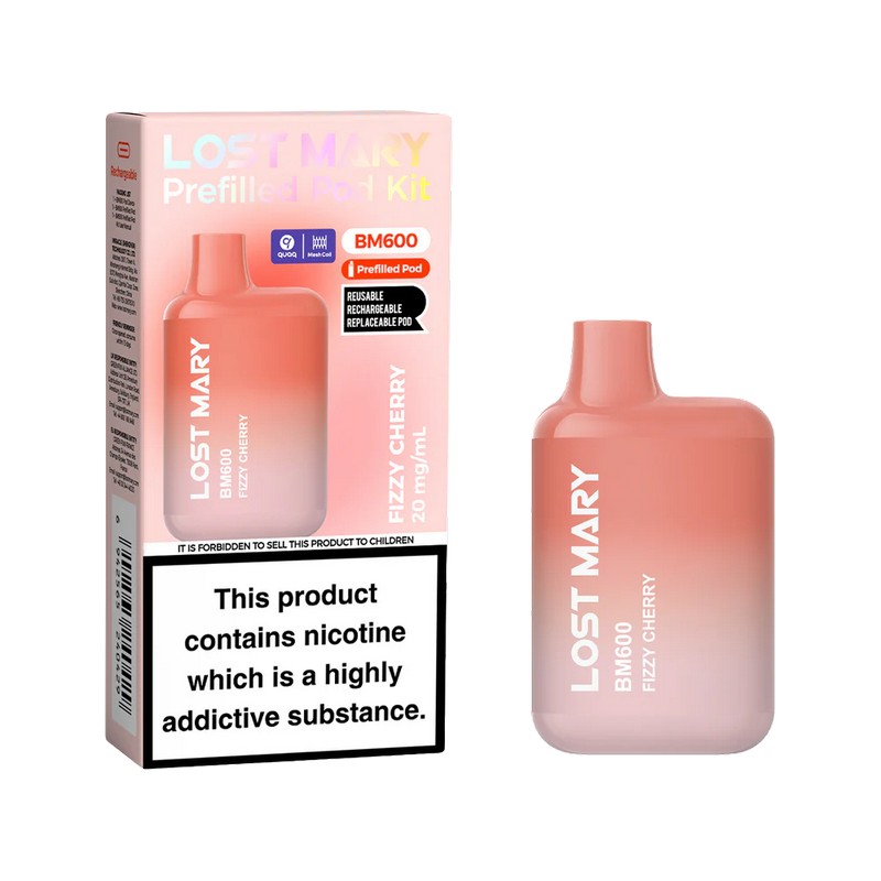 Lost Mary BM600 Prefilled Vape Kit Fizzy Cherry