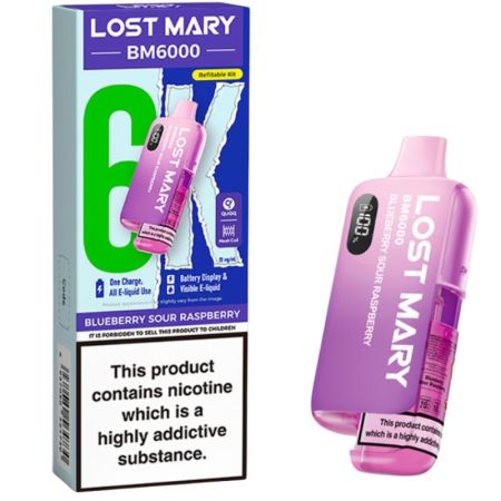 Lost Mary 6K Prefilled Vape Kit Blueberry Sour Raspberry