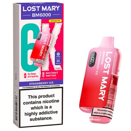 Lost Mary 6K Prefilled Vape Kit Strawberry Ice