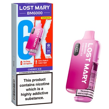 Lost Mary 6K Prefilled Vape Kit Cherry Ice