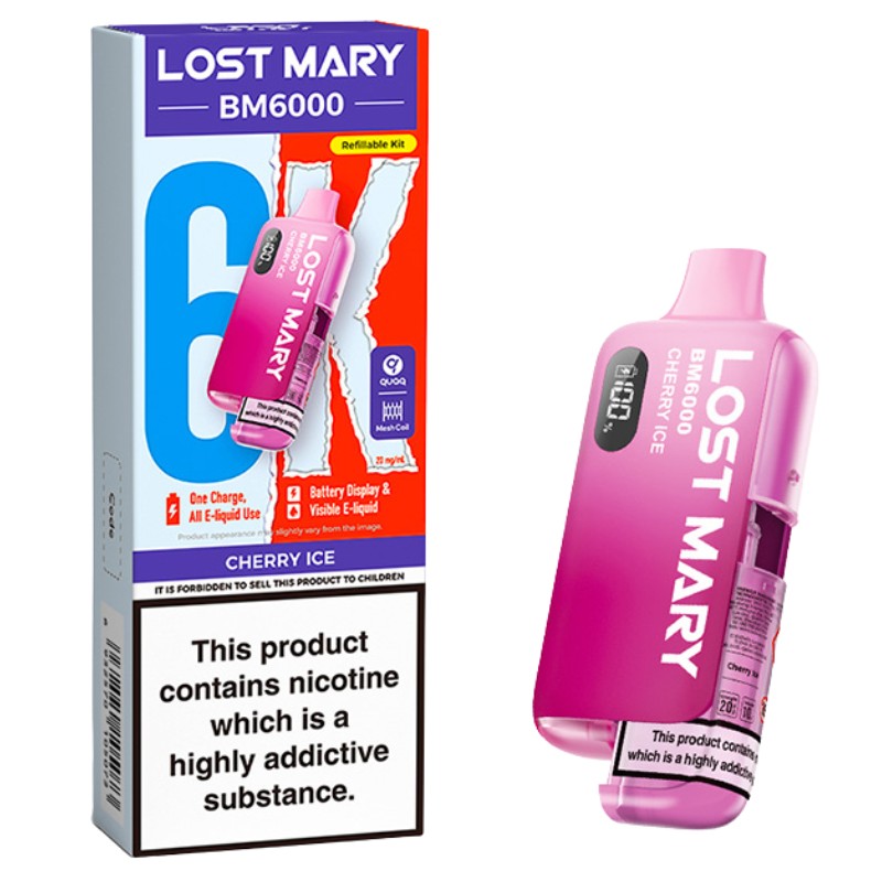 Lost Mary 6K Prefilled Vape Kit Cherry Ice
