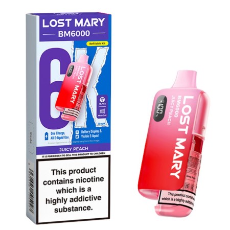 Lost Mary 6K Prefilled Vape Kit Juicy Peach
