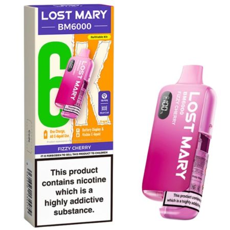 Lost Mary 6K Prefilled Vape Kit Fizzy Cherry
