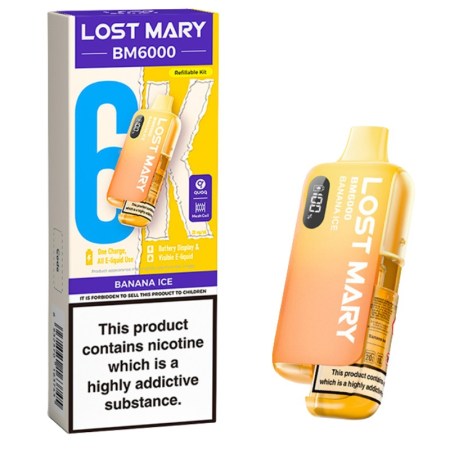 Lost Mary 6K Prefilled Vape Kit Banana Ice