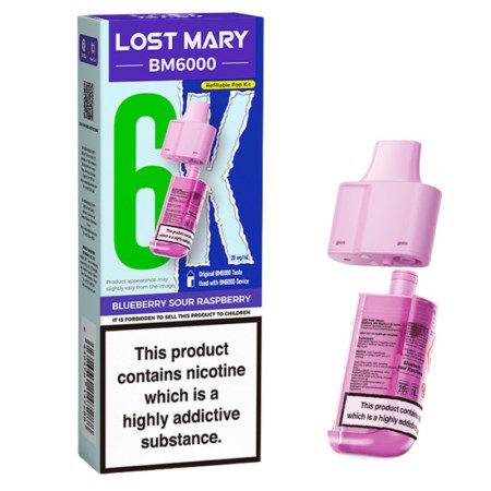 Lost Mary 6K Pod Refill Blueberry Sour Raspberry