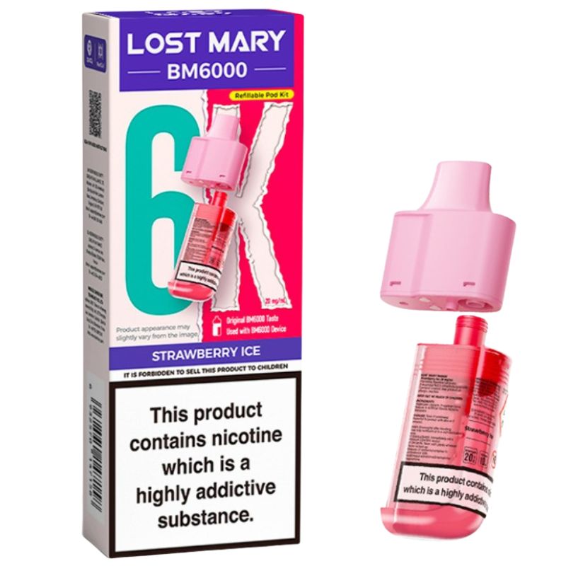Lost Mary 6K Pod Refill Strawberry Ice
