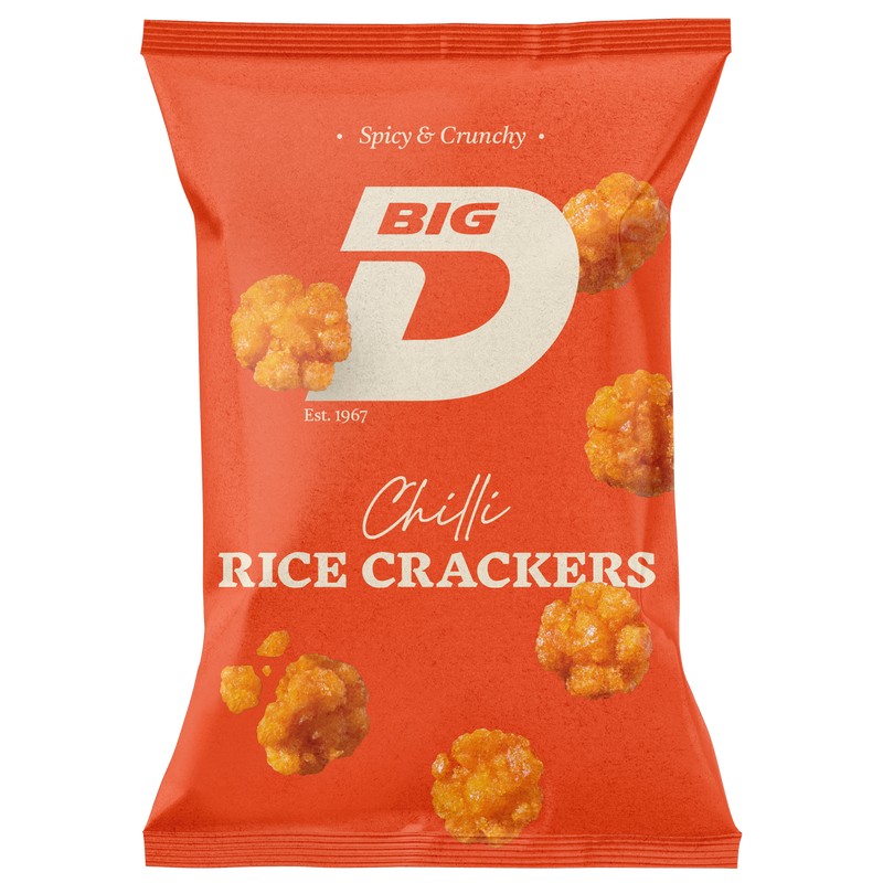 Big D Chilli Rice Crackers 40g