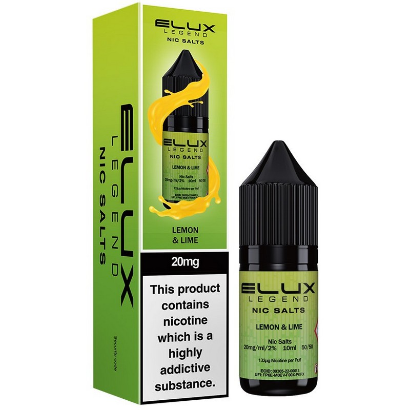 Elux Legend Nic Salts 20mg Lemon Lime 10ml
