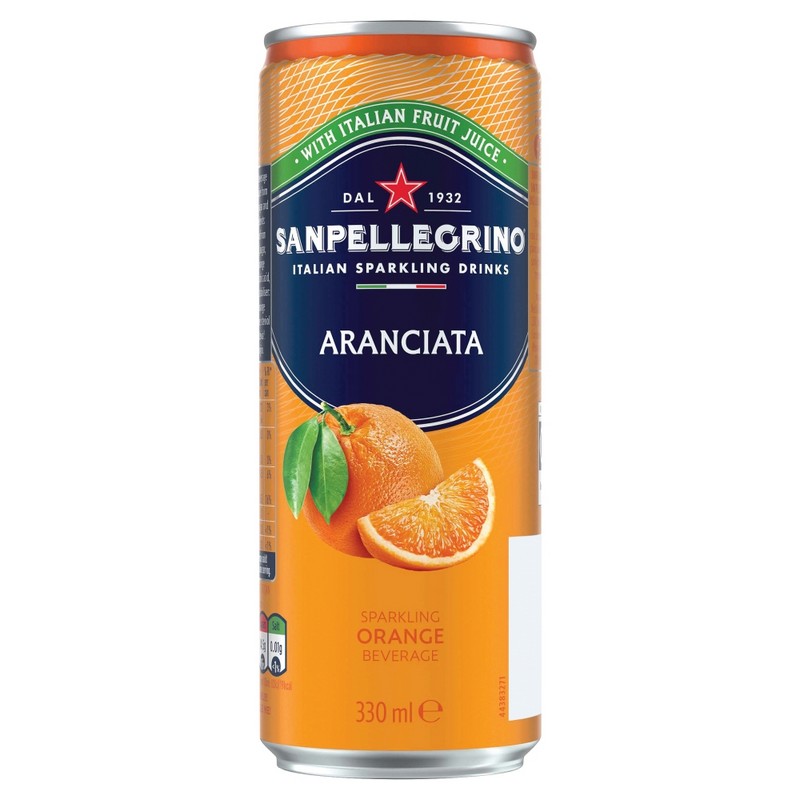 San Pellegrino Sparkling Orange Can 330ml