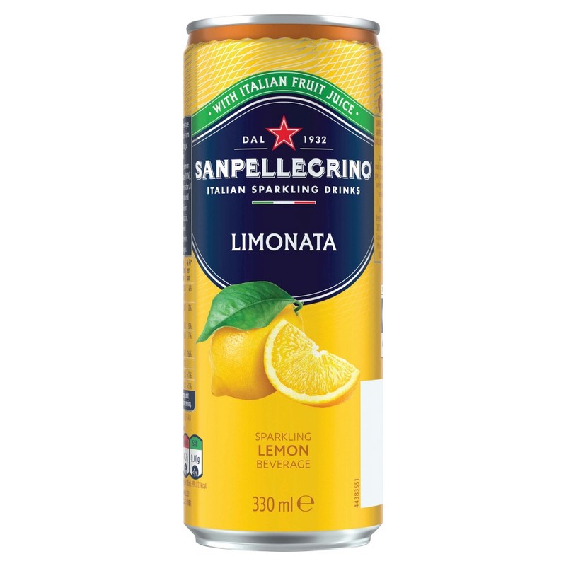 San Pellegrino Sparkling Lemon Can 330ml