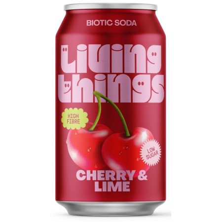 Living Things Soda Cherry & Lime Can 330ml