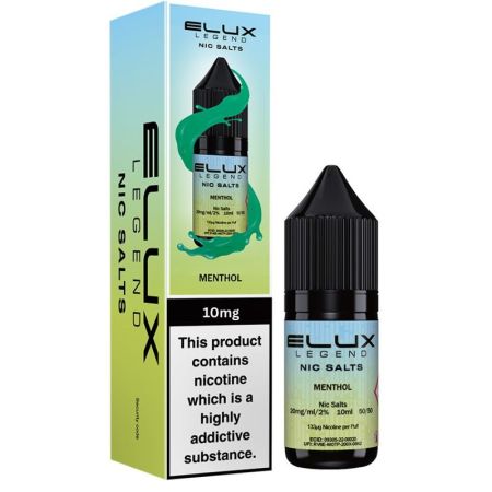 Elux Legend Nic Salts 10mg Menthol 10ml