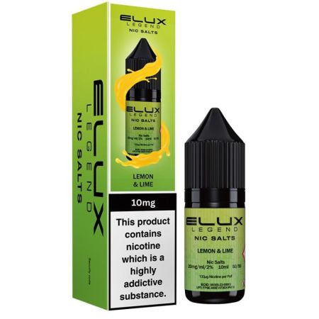 Elux Legend Nic Salts 10mg Lemon Lime 10ml